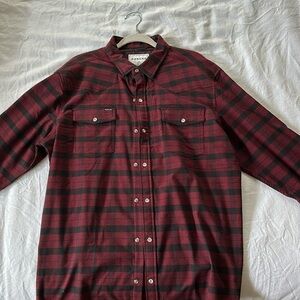 Poncho - Red Performance Flannel